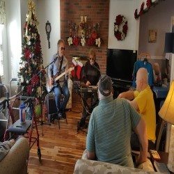 Group activity in a common area at Hillcrest Assisted Living